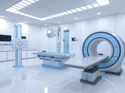 Protects sensitive medical devices such as MRI machines, CT scanners, and X-ray equipment from power disturbances, ensuring accurate diagnostics and patient safety